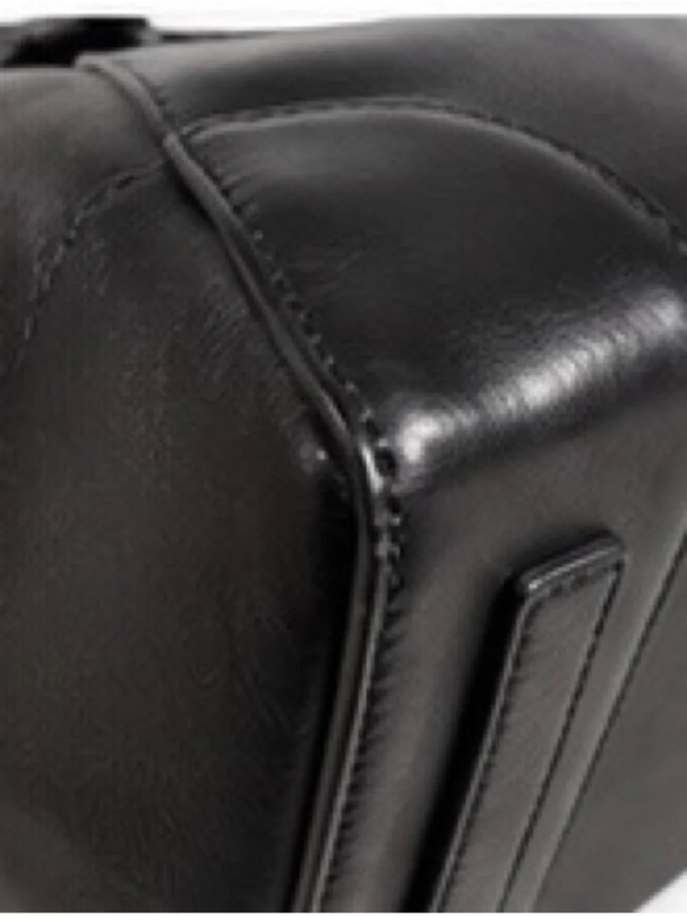 Ralph Lauren Ricky 33 Black Soft Calfskin Leather Satchel Made in Italy